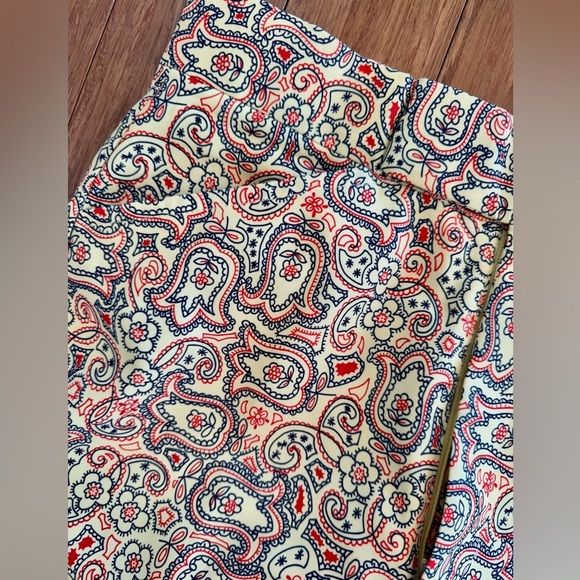 Vintage 1960s Izod of London Yellow Paisley Men's Slacks Adjustable 32” Waist - Picture 3 of 13